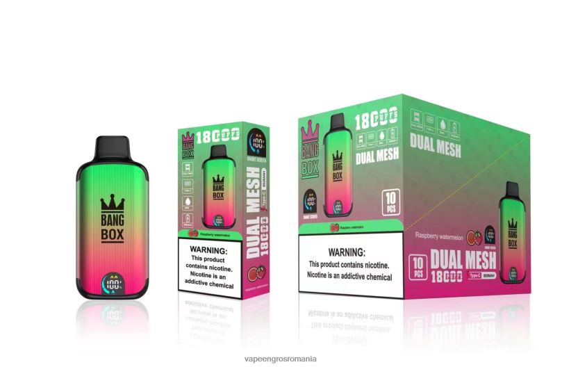Bang Box 18000 pufuri F6Z6V97 - Puff Vape En Gros pepene verde zmeura
