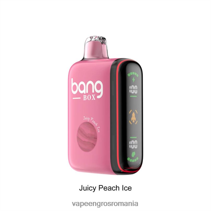 Bang Box Afișaj inteligent de putere cu 9000-18000 puf F6Z6V29 - Vape En-Gros Romania gheață suculentă de piersici