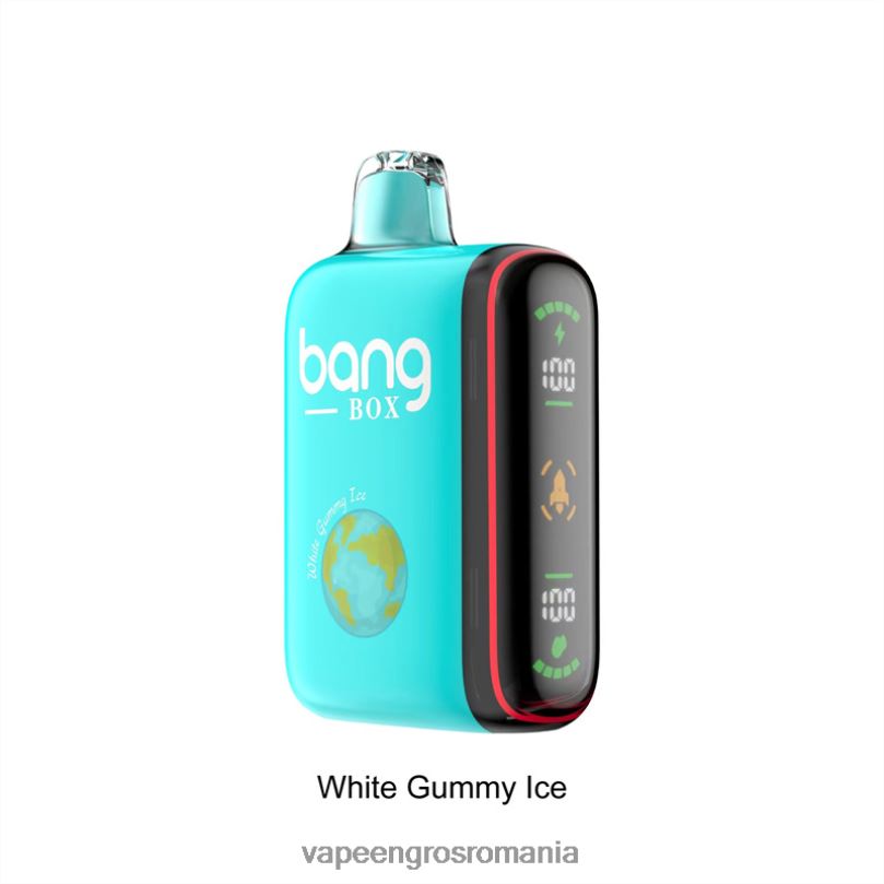 Bang Box Afișaj inteligent de putere cu 9000-18000 puf F6Z6V30 - Puff Vape En Gros gheață guma albă