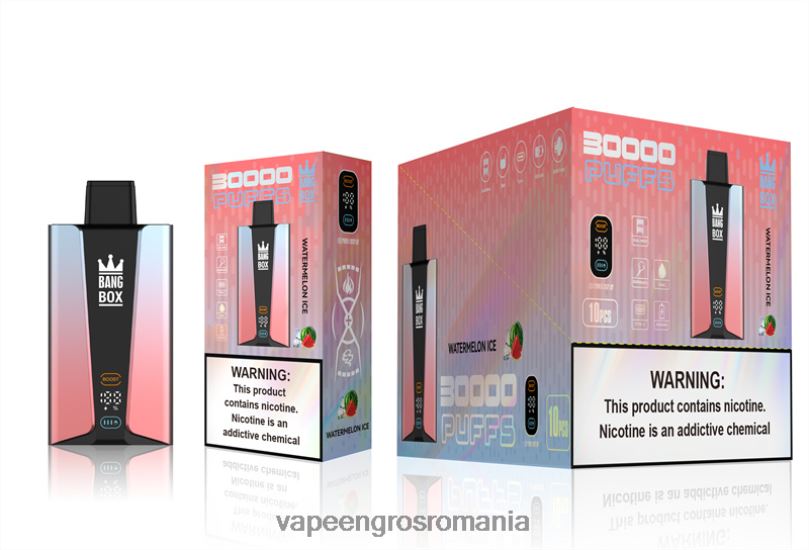 Bang Box Ecran inteligent cu 30000 de pufături F6Z6V86 - Țigară Electronică Vaporesso gheata de pepene verde