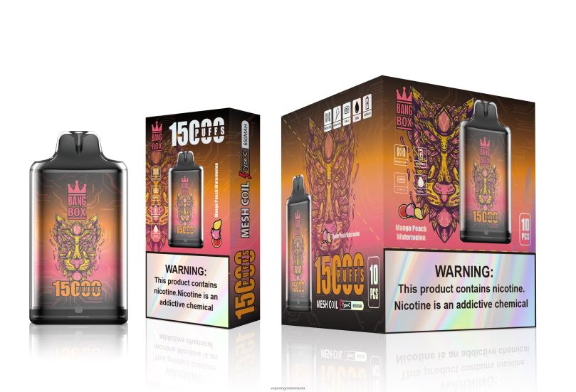 Bang Box s1-15000 pufuri F6Z6V107 - Țigară Electronică Vaporesso mango piersici pepene verde