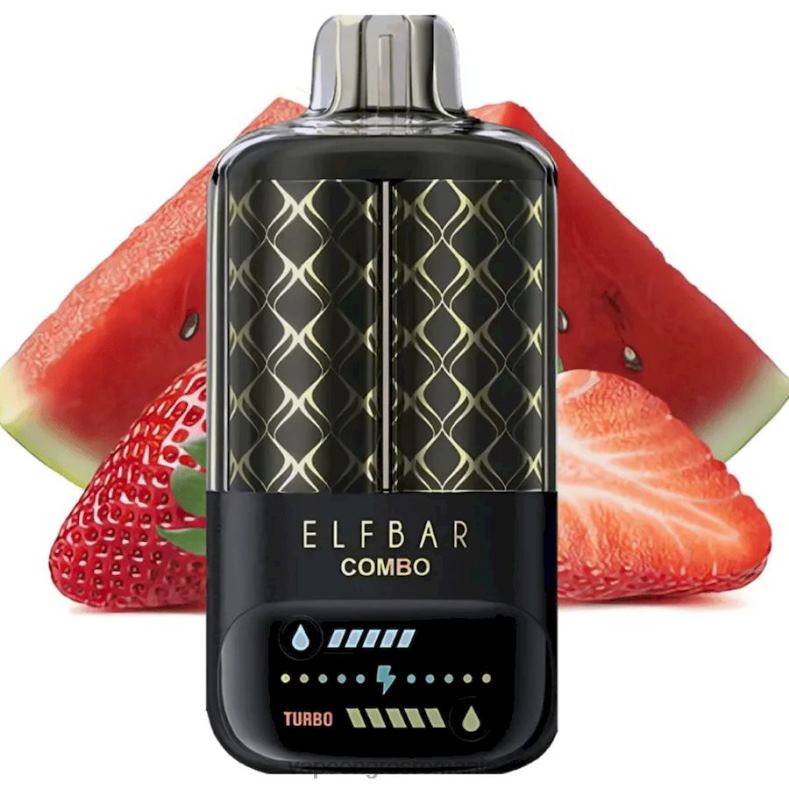 Elf Bar Combo 25000 - T48V010 pepene verde și căpșuni Puff Vape En Gros