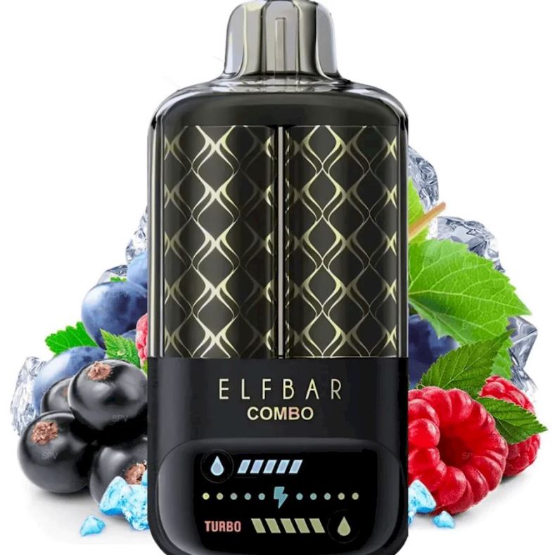 Elf Bar Combo 25000 - T48V08 coacaze negre zmeura si struguri Vape Romania Shop