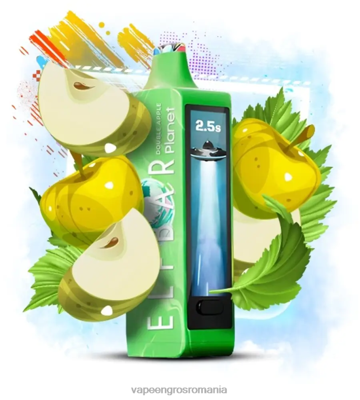 Elf Bar Planet 25000 - T48V014 măr dublu Țigară Electronică Cu Lichid