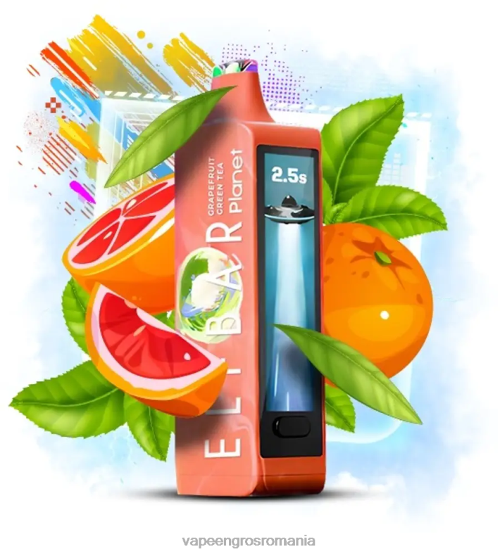 Elf Bar Planet 25000 - T48V017 ceai verde de grepfrut Vape En-Gros Romania