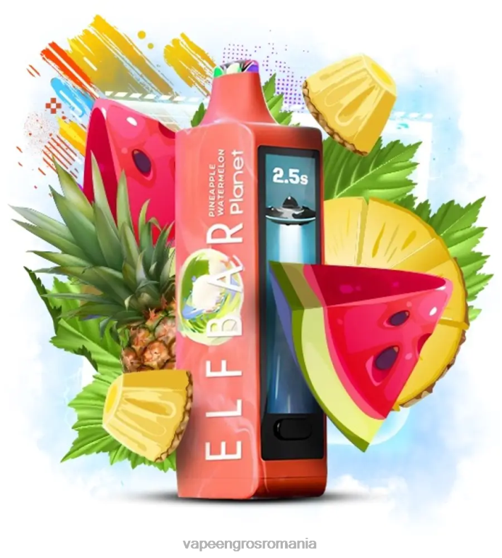 Elf Bar Planet 25000 - T48V025 ananas pepene verde Vape En-Gros Romania