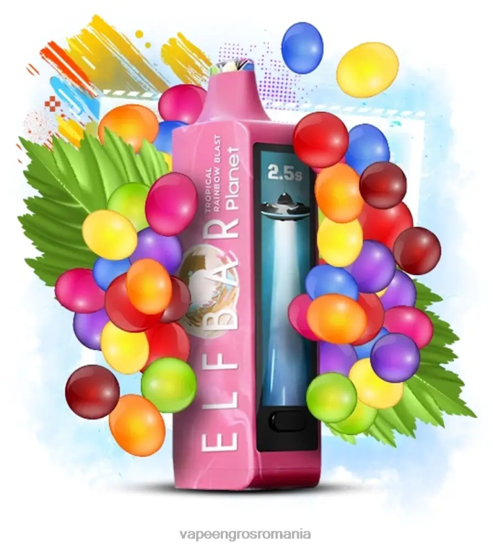Elf Bar Planet 25000 - T48V029 explozie de curcubeu tropical Țigară Electronică Vaporesso