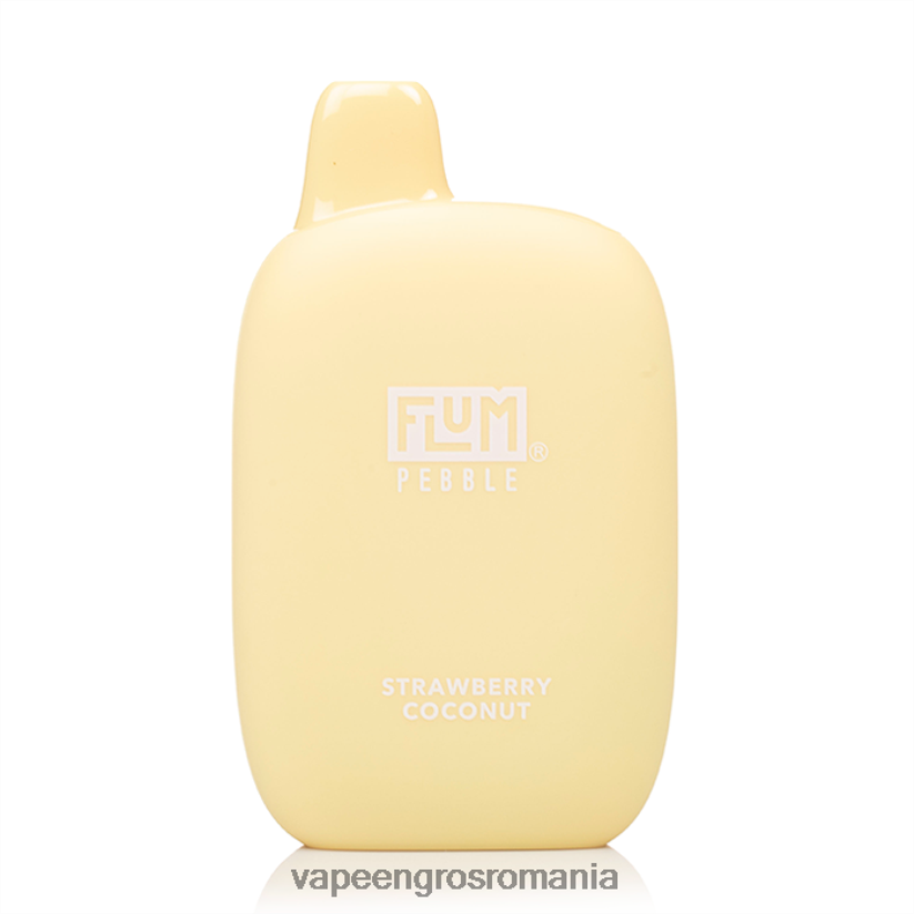 nucă de cocos de căpșuni FLUM PEBBLES 6000 pufuri 6J2HRX45 Vape Angro