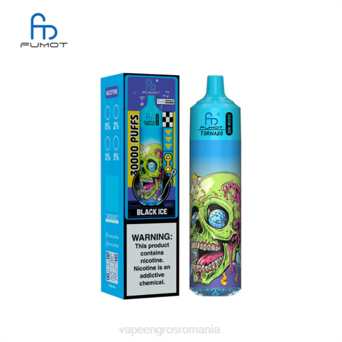 Puff Vape En Gros N4BV2 gheață neagră Fumot Tornado 30k muzica