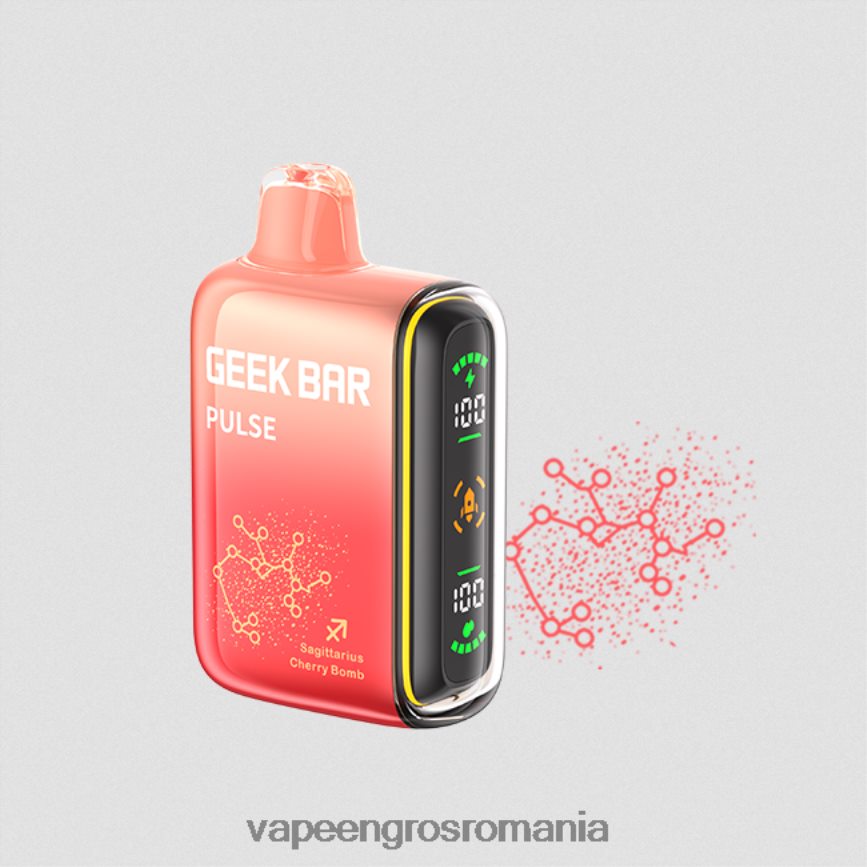 Puff Vape En Gros bombă de cireșe N48BL72 GEEK BAR Pulse editie zodiac 7500 puf/15000 puf