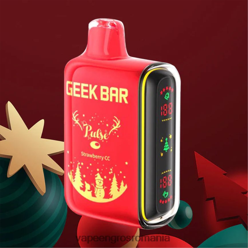 Țigară Electronică Cu Lichid căpșuni cc N48BL86 GEEK BAR Pulse editie de sarbatori 7500 puf/15000 puf