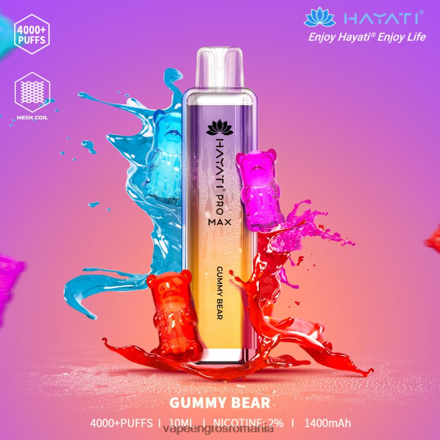Vape Reincarcabil ursulet de guma N48BL159 Hayati Pro Max 4000