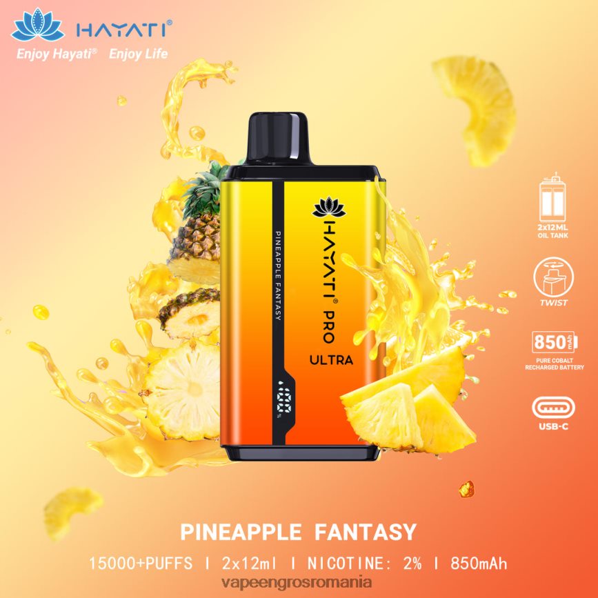 Vape Angro fantezie cu ananas N48BL213 Hayati Pro Ultra