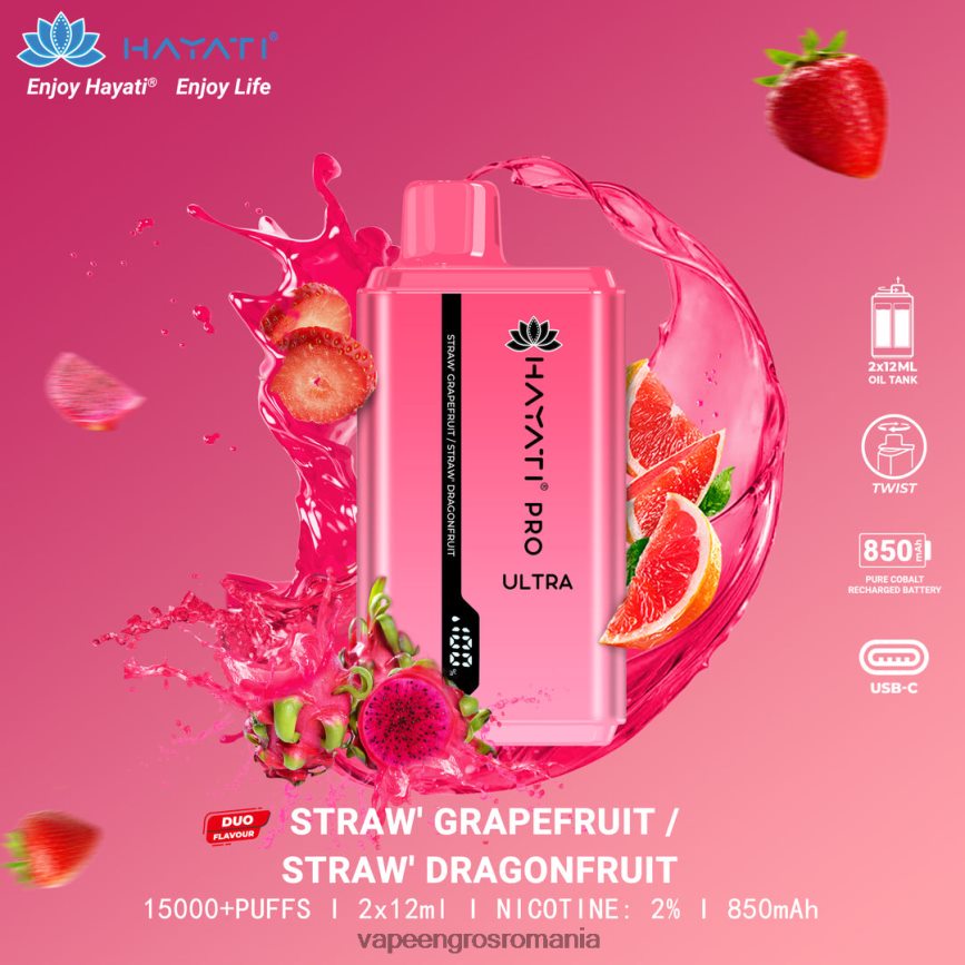 capsuni grapefruit/strawberry dragonfruit