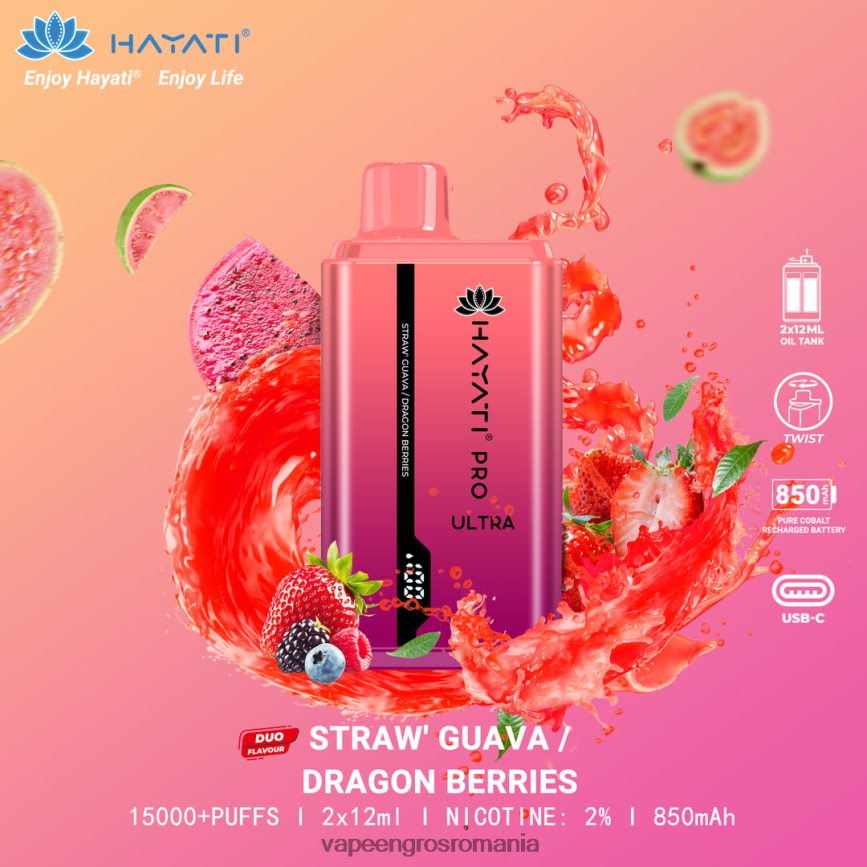 guava cu căpșuni/boabe de dragon