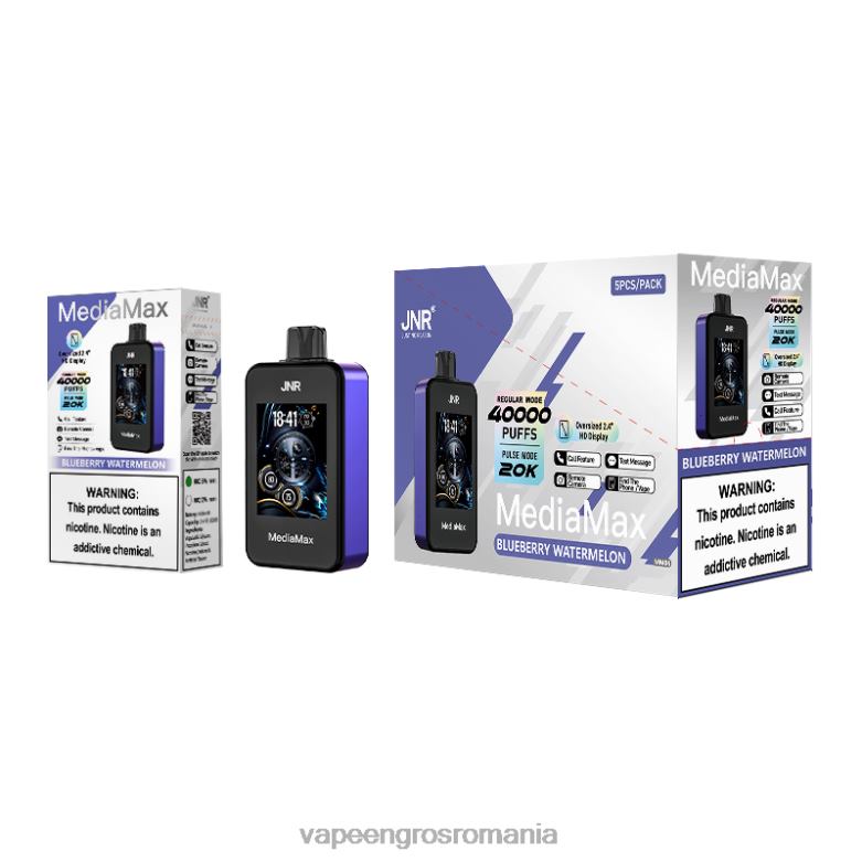 JNR MediaMax 40k puf afine pepene verde FB84D12 Puff Vape En Gros