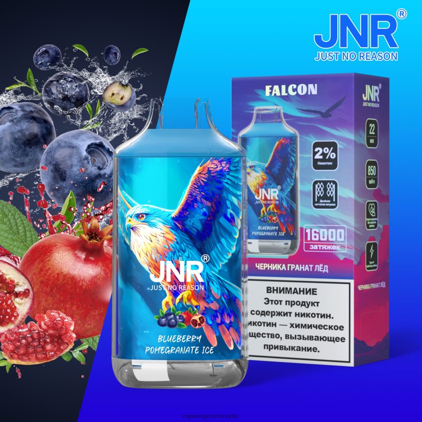 Vape Fara Nicotina gheață de afine rodie N48BL698 JNR FALCON