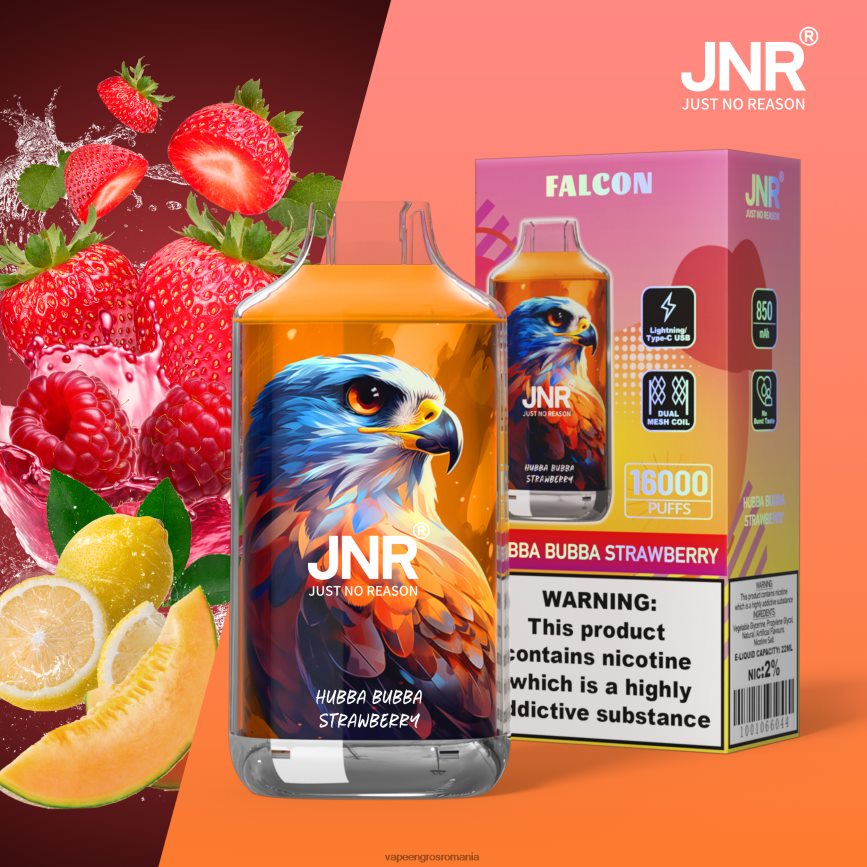 Țigară Electronică Cu Lichid hubba bubba căpșuni N48BL706 JNR FALCON