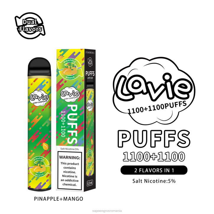 LAVIE BAR Switch 2200 pufuri 8BXF296 | Vape Romania Shop ananas/mango