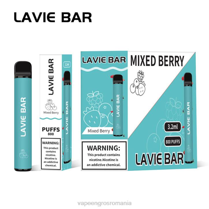 LAVIE BAR 800 pufuri 8BXF316 | Țigară Electronică Preț fructe de padure amestecate
