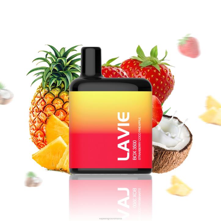 LAVIE BOX 3500 pufuri 8BXF207 | Țigară Electronică Cu Încărcător capsuni cocos ananas