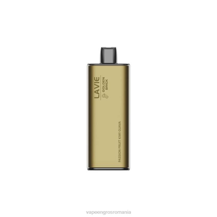 LAVIE GOLDEN BRICK 10000 de pufuri 8BXF63 | Țigară Electronică Cu Încărcător guava kiwi fructul pasiunii