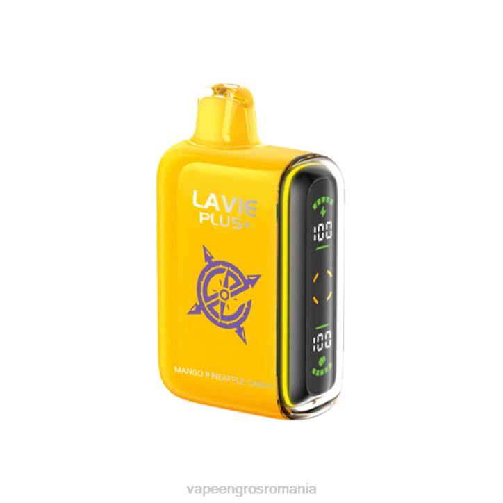 LAVIE PLUS 15000 pufuri 8BXF102 | Țigară Electronică Cu Lichid bomboane de mango ananas