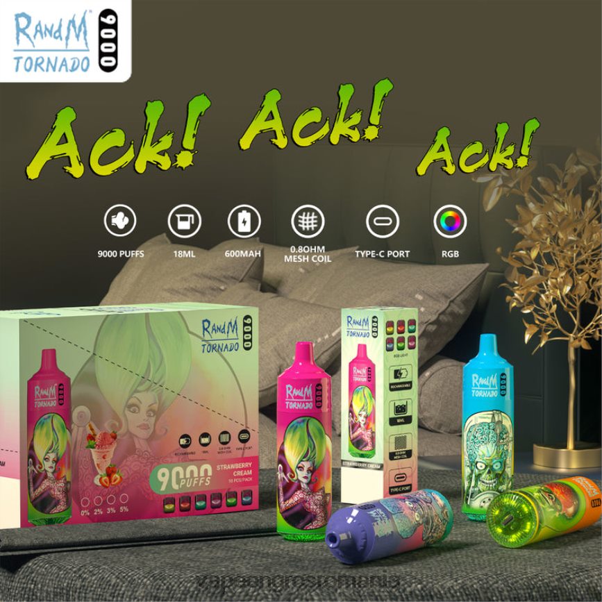 Puff Vape En Gros de unică folosință N48BL2 RandM Tornado 9000 5%