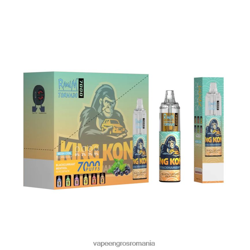 Vape En-Gros Romania de unică folosință N48BL1 RandM Tornado 7000 5%