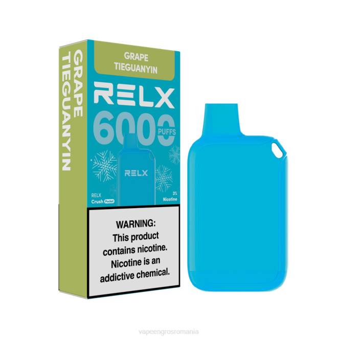 Puff Vape En Gros 6N0V18 - struguri tieguanyin RELX Crush Pocket 6000 de gheață