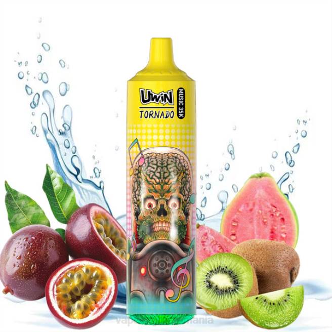 Țigară Electronică Cu Încărcător kiwi guava fructul pasiunii - UWIN CRYSTAL 35k vape de unică folosință 0F0B23