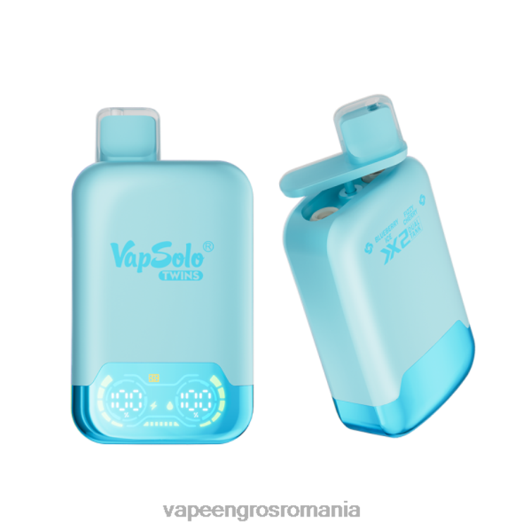 Puff Vape En Gros Z4FPZ121 Vapsolo TWINS vapa de unică folosință gheață de afine și cireșe gazoase