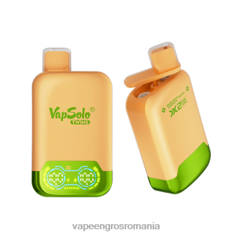Țigară Electronică Vaporesso Z4FPZ124 Vapsolo TWINS vapa de unică folosință portocaliu, mango, pepene verde și taur roșu