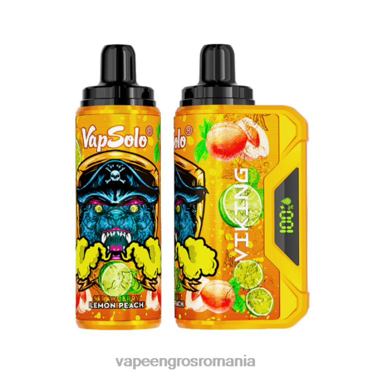 Puff Vape En Gros Z4FPZ135 Vapsolo VIKING vapa de unică folosință lămâie piersică